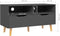 vidaXL - Tv-meubel - 90x40x48,5 - cm - bewerkt - hout - grijs