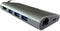 LC-Power LC-HUB-C-MULTI-5 - USB Hub - 1x Ethernet 1Gbps 1x HDMI 3x USB 3.2 type-C - Zwart