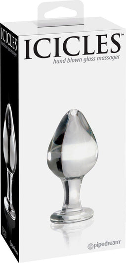 Pipedream Icicles Buttplug/anaaldildo Icicles No. 25 transparant - 3,5 inch