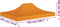 vidaXL Partytentdak - 270 g/m² - 4,5x3 m - oranje