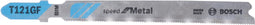 Bosch T 121 GF - Decoupeerzaagblad - BIM gegolfd gefreesd - voor dunne metaalplaten (0,5-1,5 mm)