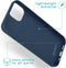 iMoshion Hoesje Geschikt voor iPhone 13 Hoesje Siliconen - iMoshion Color Backcover - Donkerblauw
