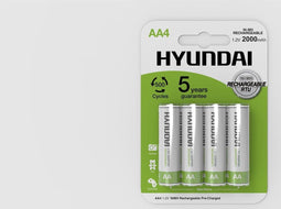 Hyundai - AA Oplaadbare Batterijen - 2000mah - 4 stuks