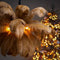 Light & Living Hanglamp Feather - Bruin - Ø80cm - Landelijk - Hanglampen Eetkamer, Slaapkamer, Woonkamer