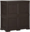 vidaXL - Opbergkast - hout-look - 79x43x85,5 - cm - kunststof - bruin