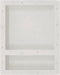 vidaXL - Douchenis - met - 2 - vakken - 41x51x10 - cm - matwit