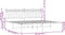 vidaXL - Bedframe - met - hoofdbord - metaal - zwart - 183x213 - cm