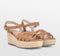 POSH by Poelman TULSI - Dames Sandalen - Imitatieleer - Cognac