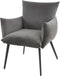 Eetkamerfauteuil lobby Velvet - Antraciet | Meubelplaats