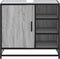 vidaXL - Wastafelkast - 65x33x60 - cm - bewerkt - hout - grijs - sonoma - eikenkleurig