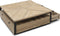 Riviera Maison Salontafel vierkant - Milan Coffee Table Parquet 90x90 - Gerecycled Eikenhout, IJzer - Bruin
