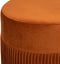 Atmosphera Nofy poef velvet - Amber - H 38 CM