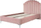 Bed Vierkant - Velvet Roze- 215x136x131cm - Richmond