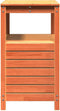 vidaXL - Oppottafel - met - schappen - 82,5x45x81 - cm - massief - grenenhout - bruin