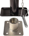 Kantelbare Steunpoot - Uitdraaihoogte 43-73 cm - Draagvermogen 1000 kg - Inclusief flens