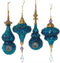 Peacock Color Icicle Plastic 6 x 6.5 Inch