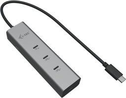 i-tec USB-C Charging Metal HUB - 5-port USB-C video 8K + Power Delivery 85W - Zilver