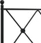 vidaXL - Bedframe - met - voetbord - zonder - matras - metaal - zwart - 160x200 - cm