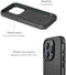 Mujjo Impact Case - iPhone 15 Pro - MagSafe compatibel - Zwart