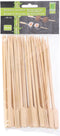 Hapjes/sate prikkers/peddel spiesjes - bamboe hout - 50x stuks - 18 cm - amuse/bbq/feestje - grote cocktailprikkers