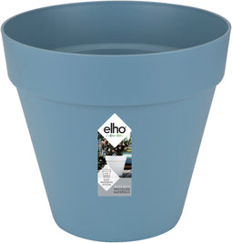 Elho Loft Urban Rond 30 - Bloempot voor Buiten - Ø 28.5 x H 26.0 cm - Vintage blauw