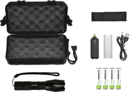 Militaire Zaklamp met reiskoffer en batterijen