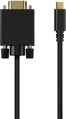 Aisens A109-0693 - USB Type-C naar VGA - 1,8 m 1920 x 1200 60 Hz - Zwart