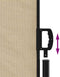 vidaXL - Windscherm - uittrekbaar - 200x500 - cm - beige