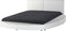 LAVAL - Rond bed tweepersoons - Wit - 180 x 200 cm - Kunstleer