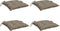 vidaXL - Stoelkussens - 4 - st - 40x40x7 - cm - oxford - stof - taupe