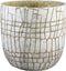 PTMD Albin Ronde Bloempot - H50 x Ø50 cm - Cement - Wit
