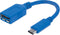 Manhattan 353540 - USB 3.2 Gen 1 Adapter - USB-C naar USB 3.0 type-A - Blauw