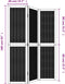 vidaXL - Kamerscherm - met - 3 - panelen - massief - paulowniahout - bruin