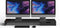 POUT Dubbele monitorstandaard met universele draadloze oplader EYES 9 Zwarte kleur