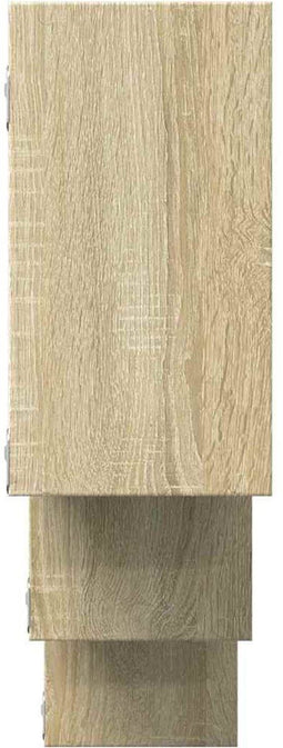 vidaXL - Wandschap - 159x18x66 - cm - bewerkt - hout - sonoma - eikenkleurig