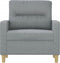 Fauteuil 60 cm stof lichtgrijs