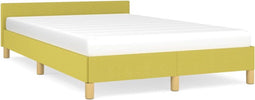 vidaXL - Bedframe - zonder - matras - 120x200 - cm - stof - groen