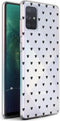 iMoshion Hoesje Geschikt voor Samsung Galaxy A71 Hoesje Siliconen - iMoshion Design hoesje - Transparant / Zwart / Hearts All Over Black