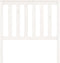 vidaXL - Hoofdbord - 96x6x101 - cm - massief - grenenhout - wit
