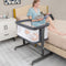Coast 3-in-1 Babybedje - Co-Sleeper Wieg Reisbed - 83 x 48 x 67-80 cm - Donkergrijs