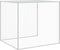 vidaXL - Kippenhok - met - dak - 203x98x90 - cm - gegalvaniseerd - staal - lichtgrijs