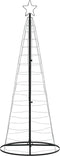 vidaXL - LED-kerstboom - 200 - LEDs - koud - wit - 182 - cm
