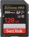 SanDisk Extreme Pro - SDXC UHS-I - 128GB - 200MB/s lezen 90MB/s schrijven (2024)
