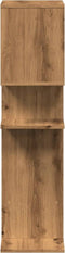 vidaXL - Kamerscherm - / - boekenkast - 92x29x112 - cm - hout - artisanaal - eiken