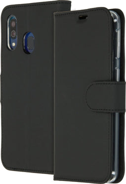 Accezz Samsung Galaxy A40 - Wallet Softcase Bookcase - 3 pashouders - Zwart