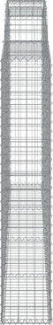 vidaXL - Schanskorven - 5 - st - gewelfd - 300x30x160/180 - cm - ijzer