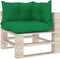 vidaXL - Palletkussens - 3 - st - stof - groen