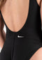 Nike Swim Multi Logo U-Back Badpak - Dames - Gevoerd - Zwart - Maat S