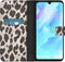iMoshion Hoesje Geschikt voor Huawei P30 Lite Hoesje Met Pasjeshouder - iMoshion Design Softcase Bookcase - Goud / Zwart / Golden Leopard