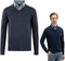 Milanoro Herenpullover - Overhemdkraag - Navy - L